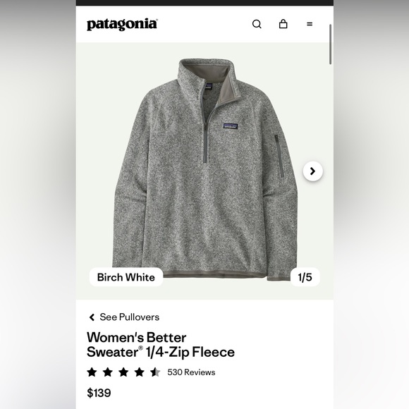 Patagonia Women’s Better Sweater 1/4 Zip Fleece - Picture 4 of 9
